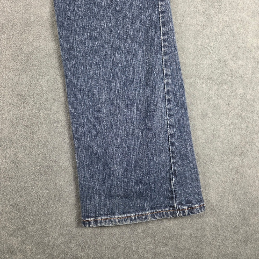 Levis 515 Bootcut Jeans Womens14 S/C Blue Stretch Denim Dark Wash Mid Rise Flare - Picture 13 of 16